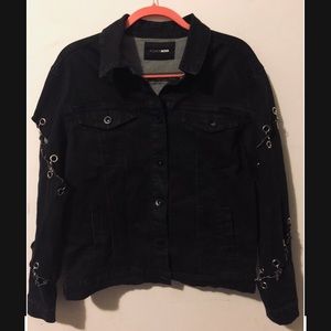 Fashion Nova black denim jacket